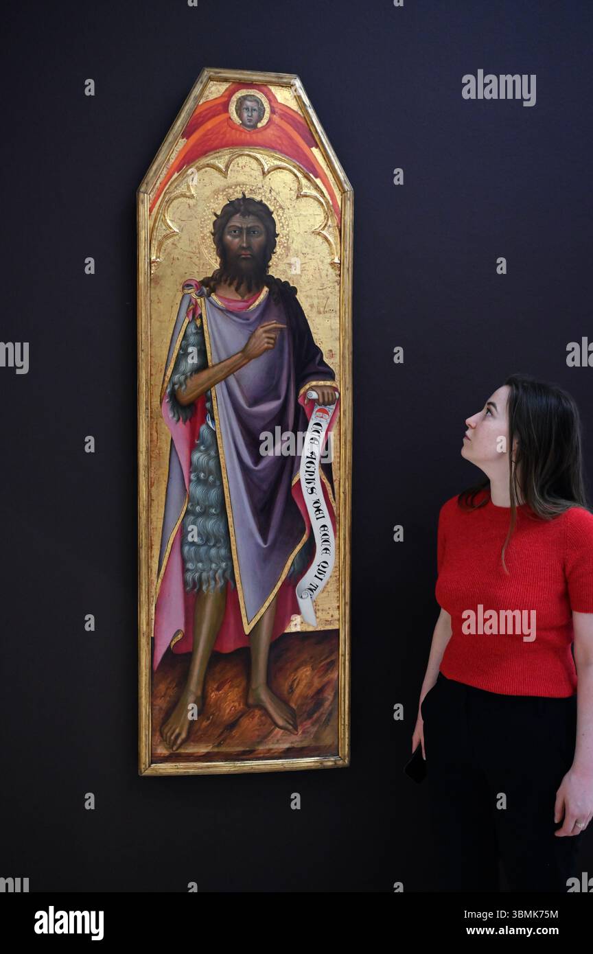 Avant-première des peintures du vieux maître et du 19 e siècle chez Sotheby's London qui seront mises en vente lors d'une vente aux enchères le 2 juillet. 2025 à 19 h, heure d'été britannique ... Banque D'Images