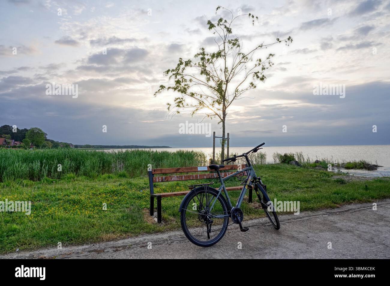 Balade à vélo à Nida Banque D'Images