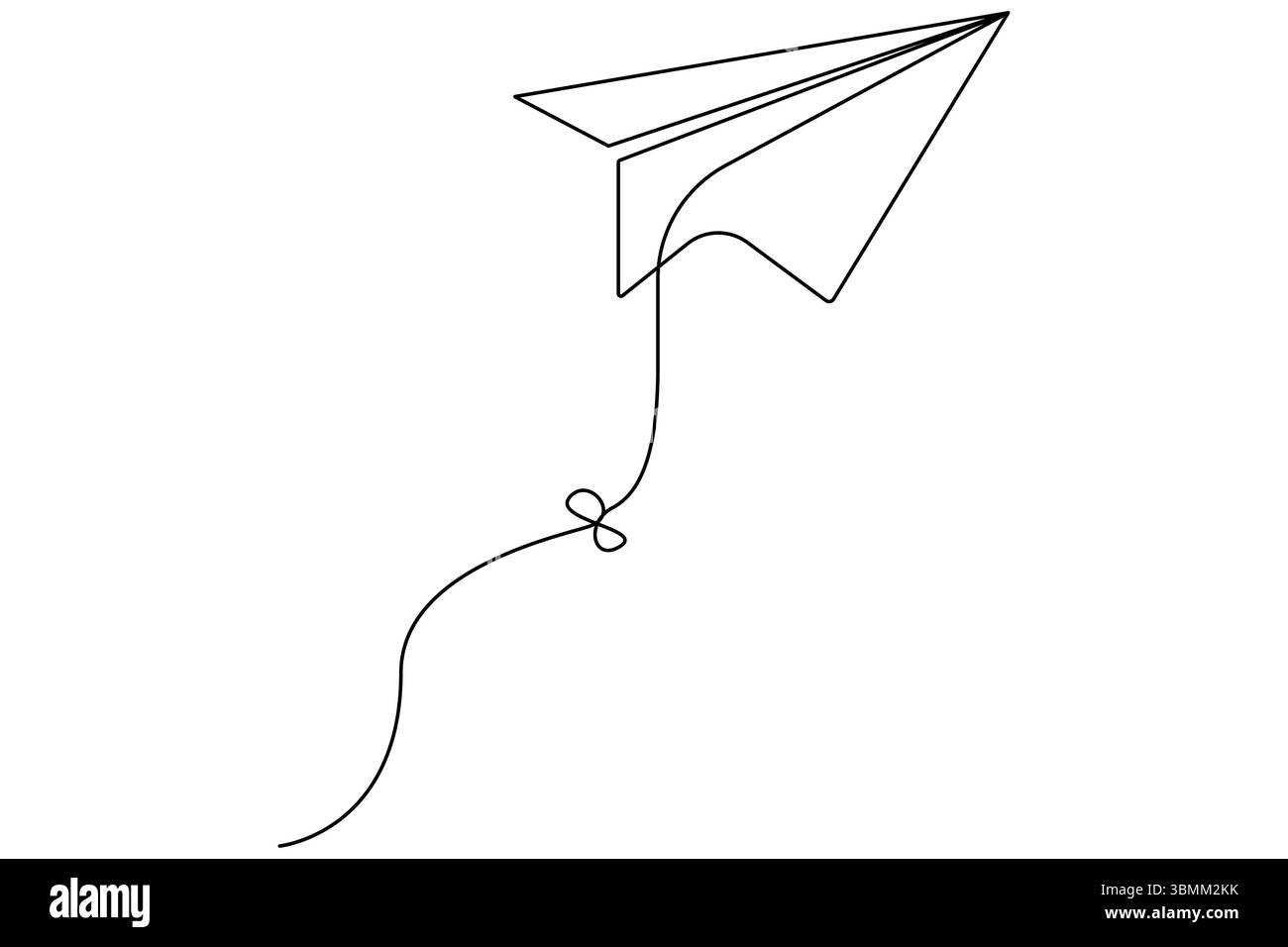 Plan de papier dessin continu d'une ligne de style minimaliste et illustration vectorielle de contour Illustration de Vecteur