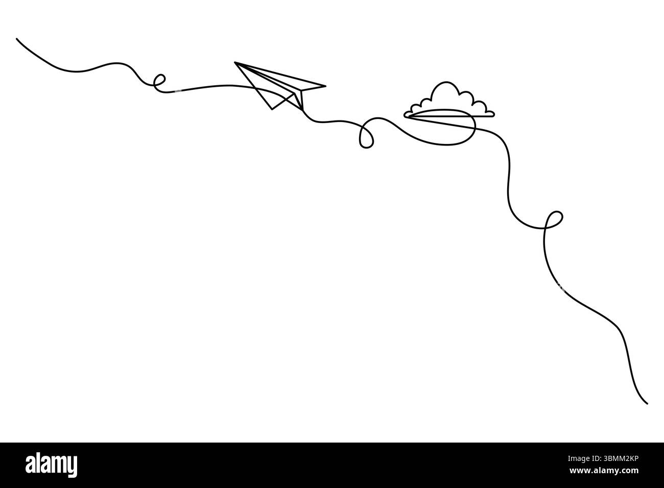 Plan de papier dessin continu d'une ligne de style minimaliste et illustration vectorielle de contour Illustration de Vecteur
