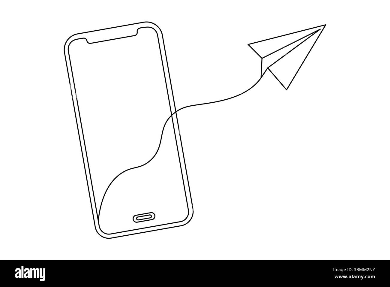 Plan de papier dessin continu d'une ligne de style minimaliste et illustration vectorielle de contour Illustration de Vecteur