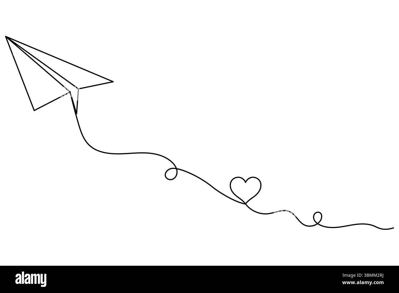 Plan de papier dessin continu d'une ligne de style minimaliste et illustration vectorielle de contour Illustration de Vecteur