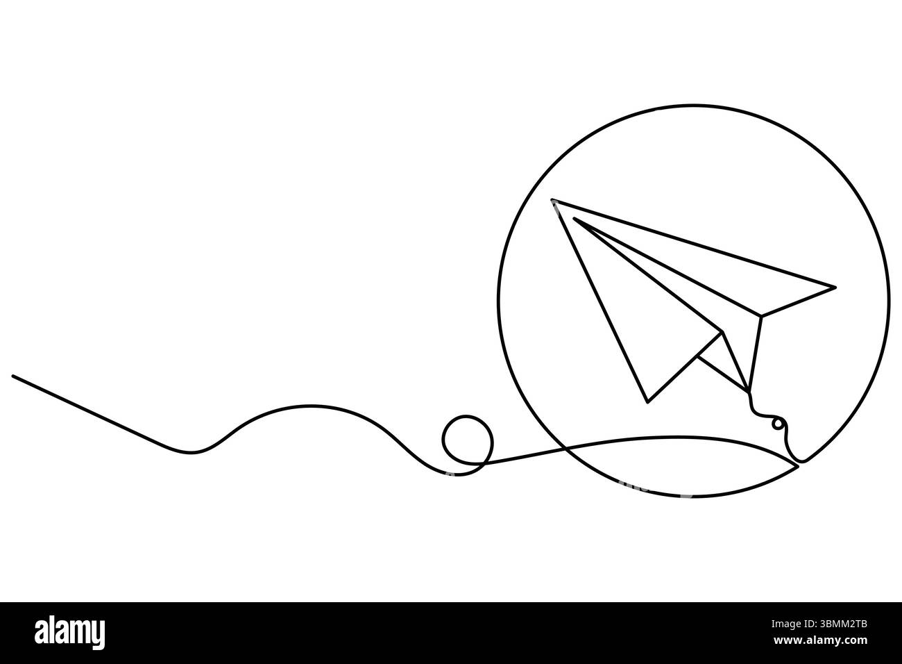 Plan de papier dessin continu d'une ligne de style minimaliste et illustration vectorielle de contour Illustration de Vecteur