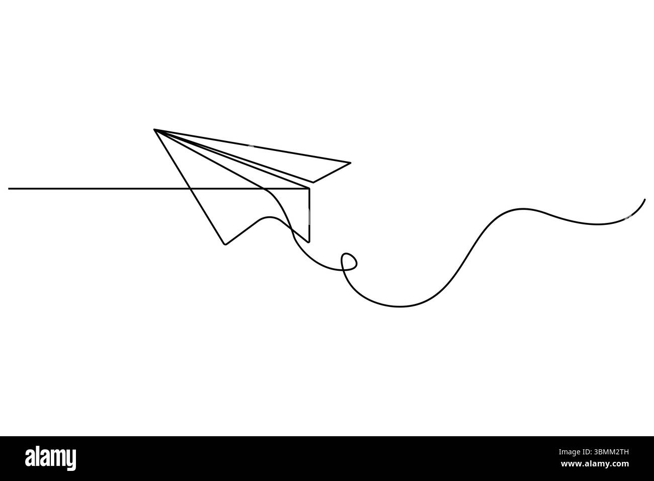 Plan de papier dessin continu d'une ligne de style minimaliste et illustration vectorielle de contour Illustration de Vecteur