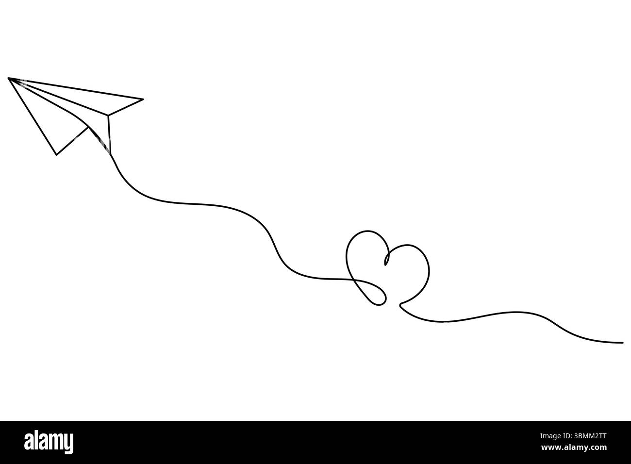 Plan de papier dessin continu d'une ligne de style minimaliste et illustration vectorielle de contour Illustration de Vecteur