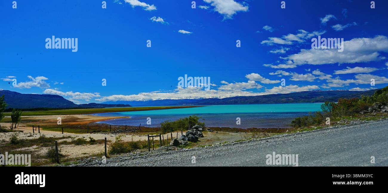 Lago Bertrand, Carretera Austral, Chili Banque D'Images