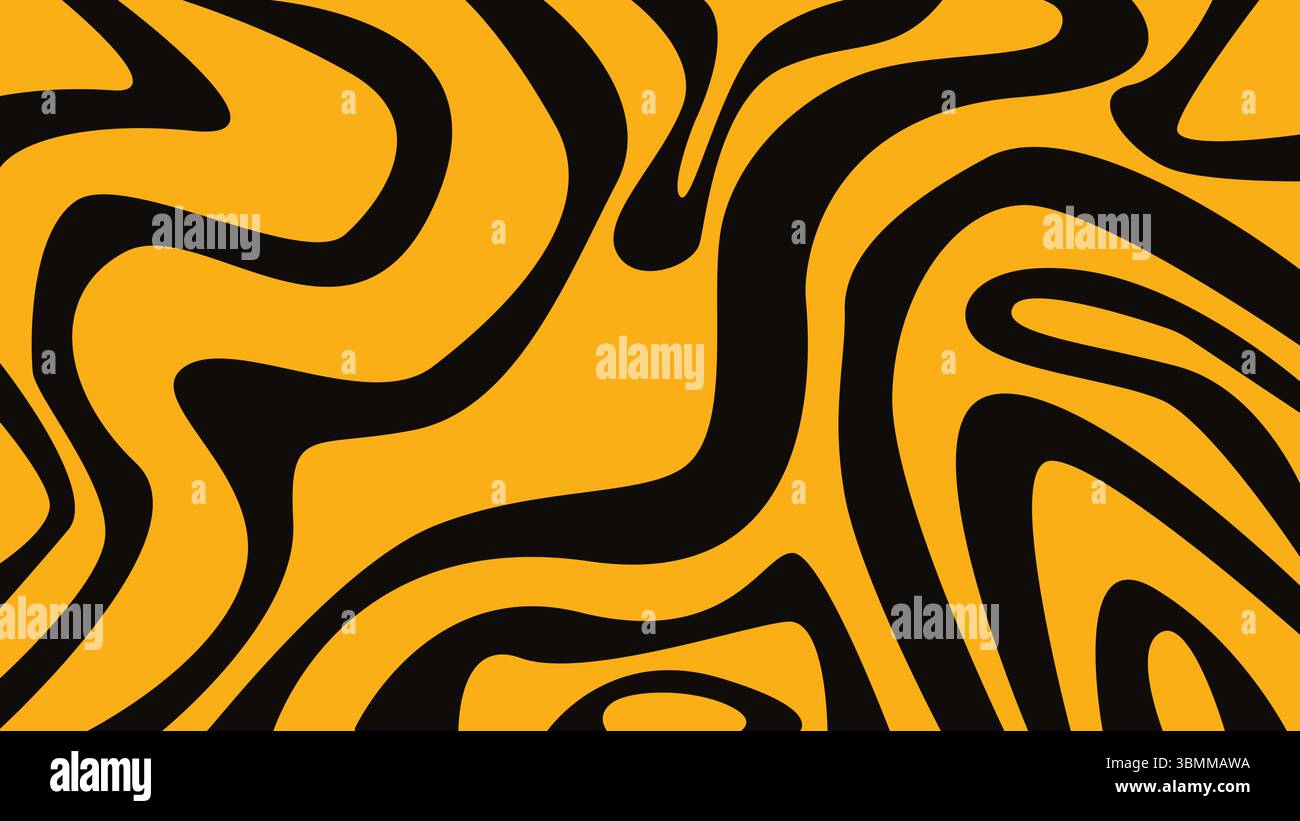Fond court noir jaune abstrait Illustration de Vecteur