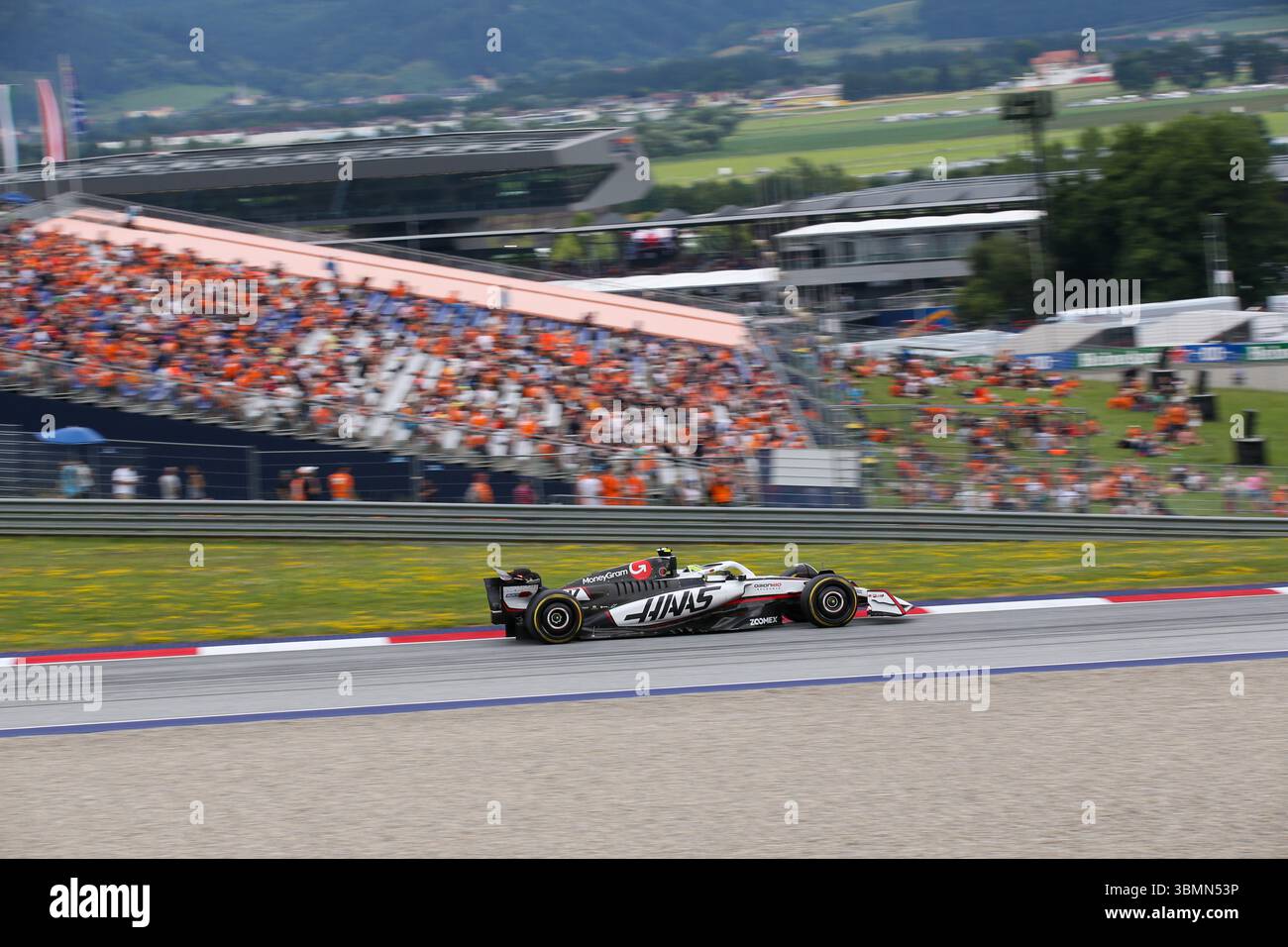 Oliver Bearman (GBR) - Haas F1 Team lors du Formula 1 MSC Cruises Austrian Grand Prix 2025, Spielberg, Autriche, du 26 au 29 juin - Round 11 du 24 du Championnat du monde de F1 2025 Banque D'Images