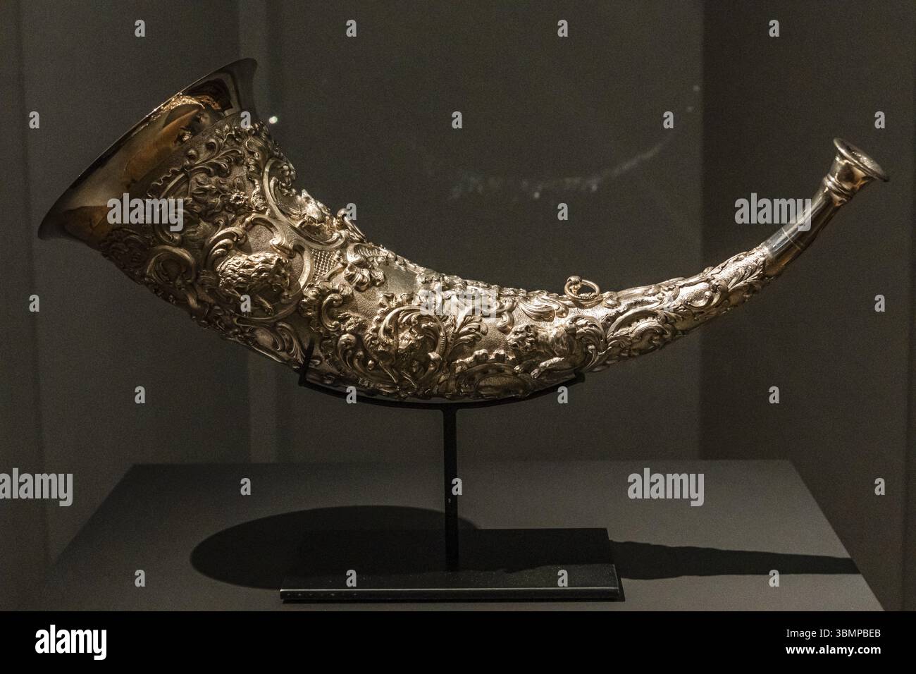 Horn de chasse, Johannes Matheus van Kenpen, 1849, Amsterdam, pays-Bas Banque D'Images