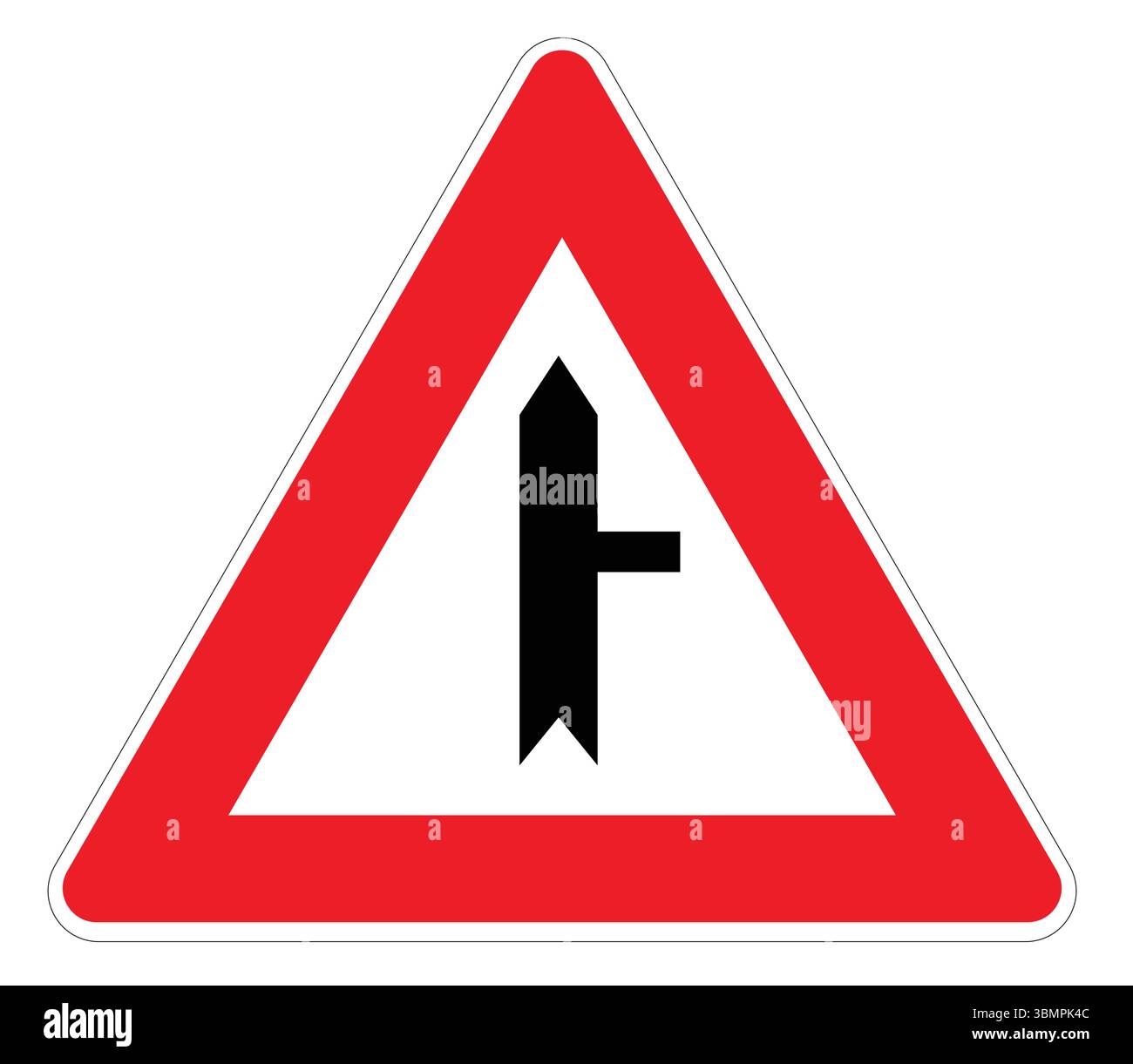 route prioritaire à droite dans l'illustration Illustration de Vecteur