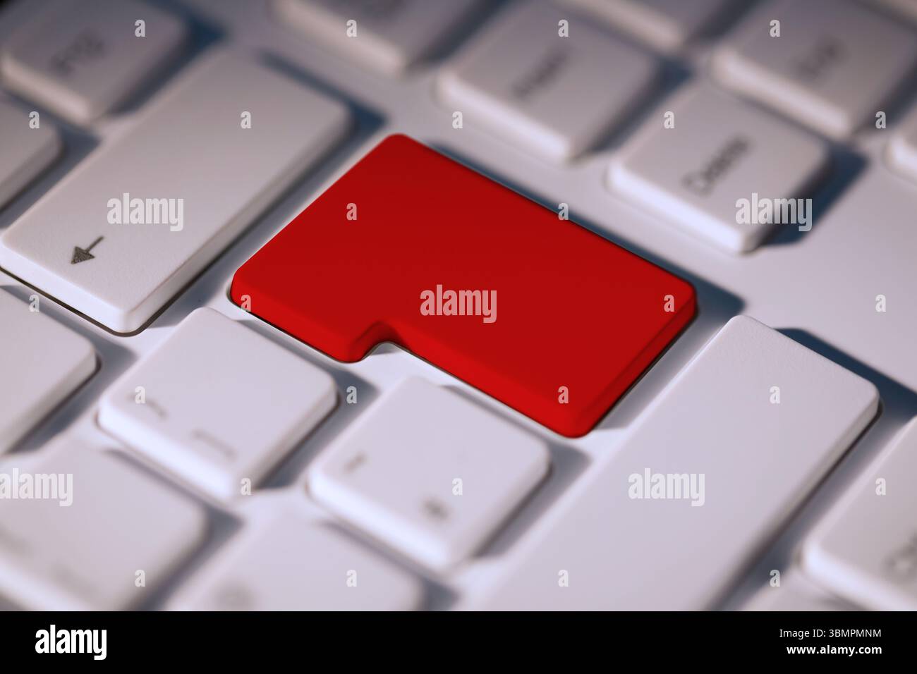 La création numérique touche Entrée du clavier Banque D'Images