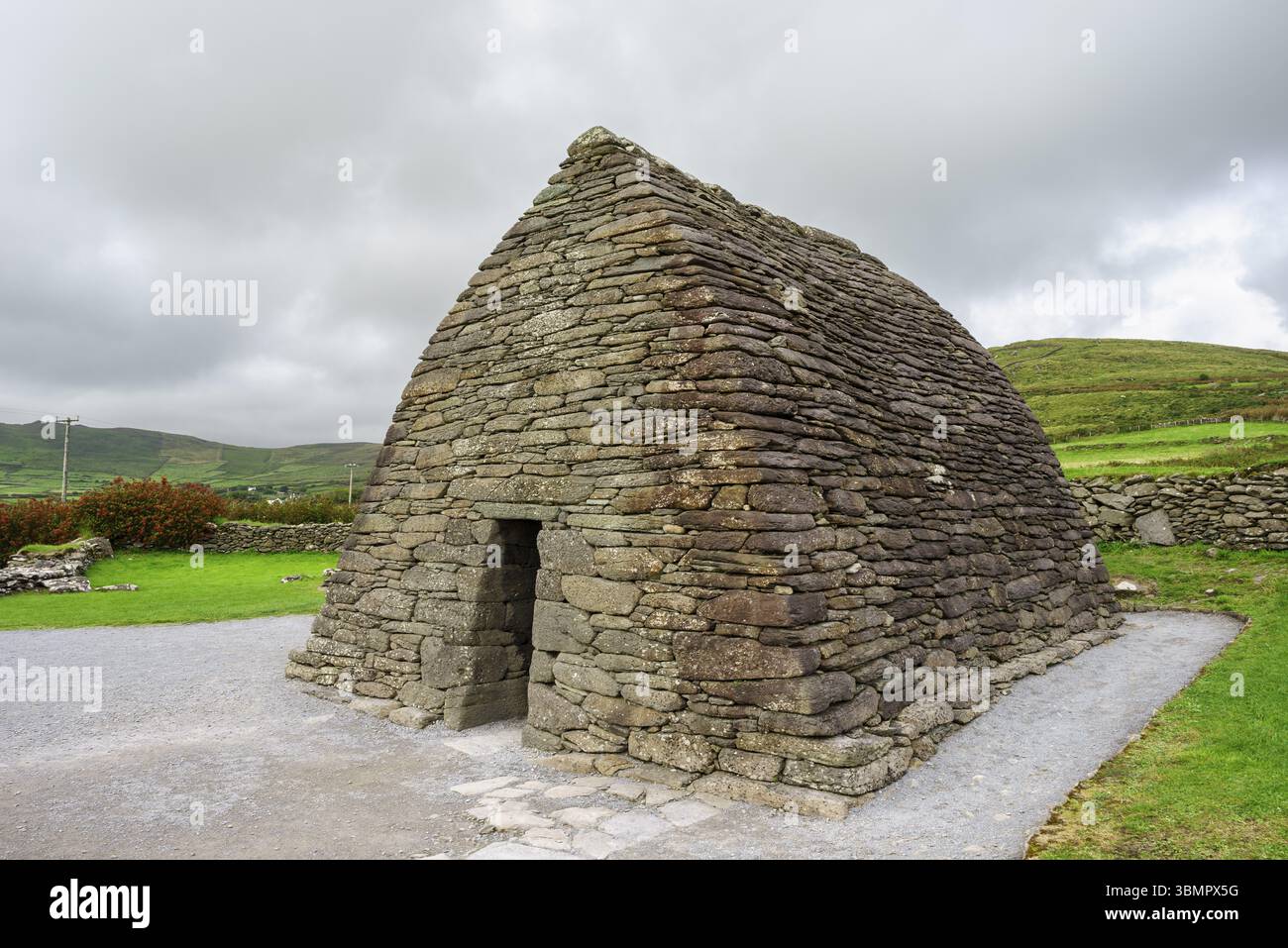 Oratoire Gallarus, (Seipeilin Ghallarais), église chrétienne primitive, péninsule de Dingle, comté de Kerry, Irlande, Royaume-Uni, Europe Banque D'Images