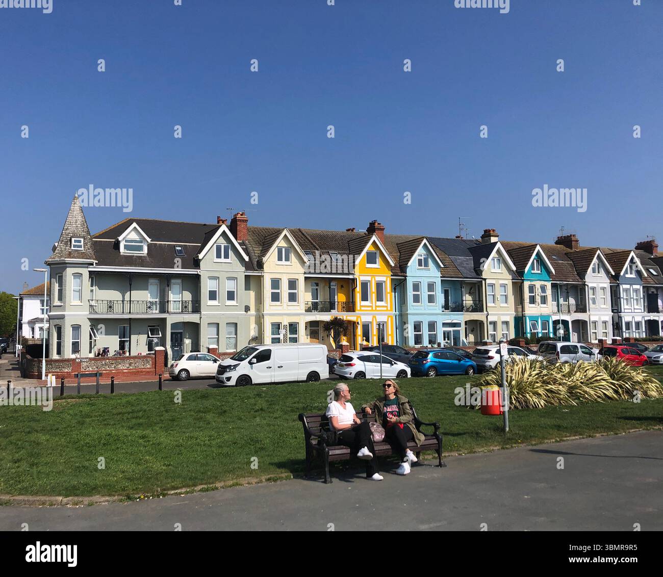 New Parade, Worthing, Sussex, Royaume-Uni Banque D'Images