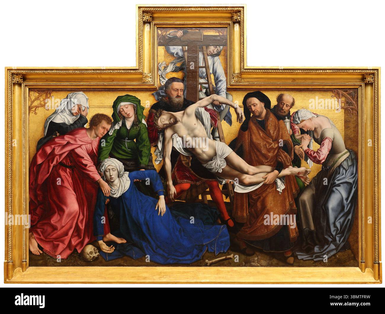 La déposition de Rogier van Der Weyden au Musée Bode, Museum Island, Berlin, Allemagne Banque D'Images