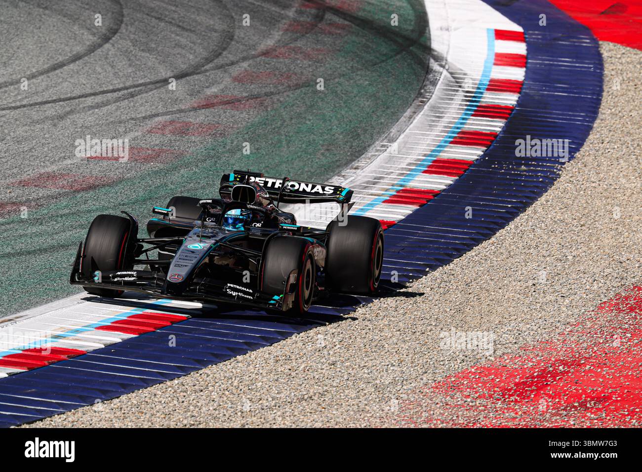 63 lors du Formula 1 MSC Cruises Austrian Grand Prix 2025, Spielberg, Autriche, du 26 au 29 juin - Round 11 du 24 du Championnat du monde de F1 2025 Banque D'Images