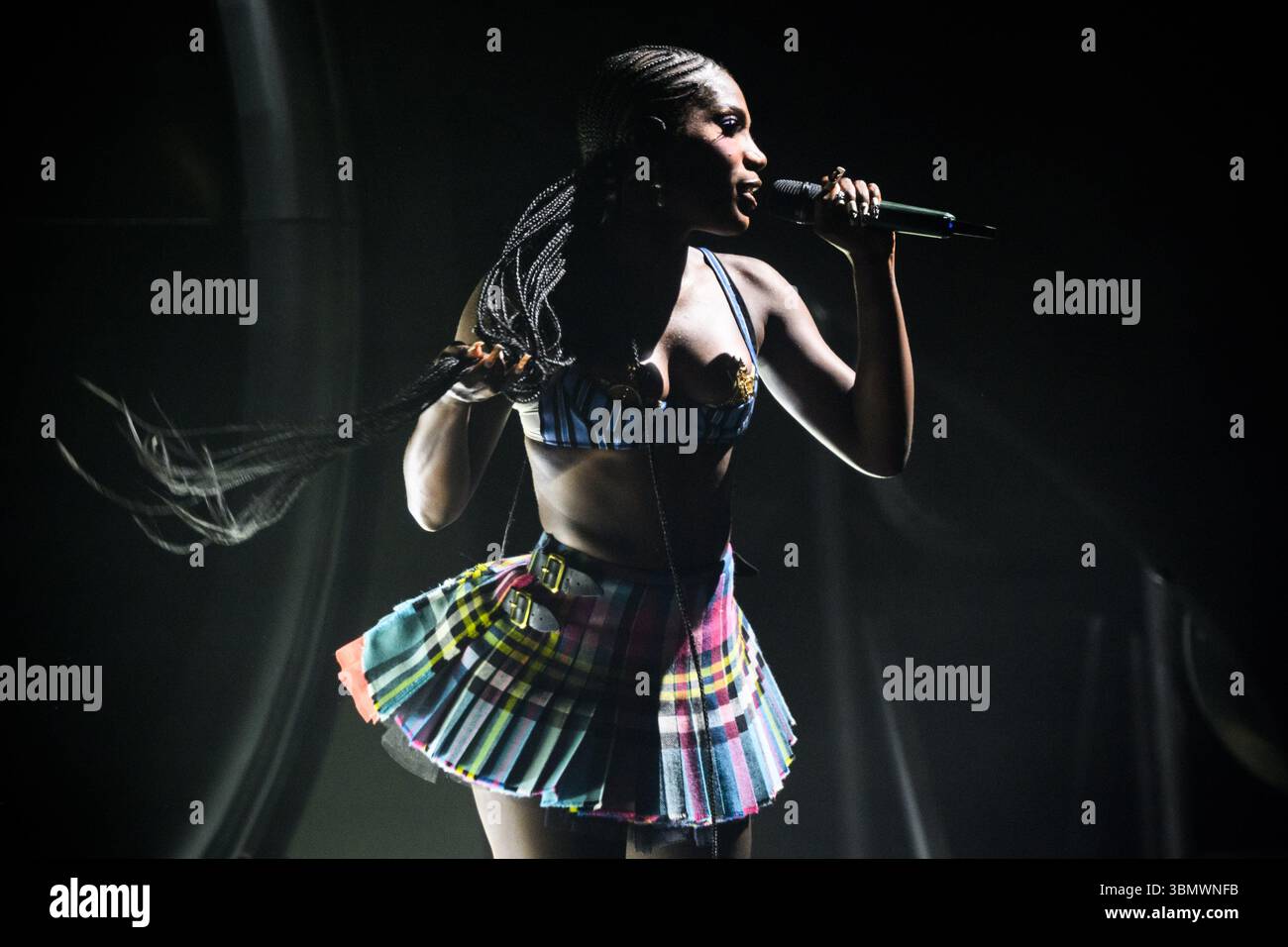 Somerset, Royaume-Uni. 28 juin 2025. Doechii jouant pendant le Glastonbury Festival à Worthy Farm dans le Somerset. Le crédit photo devrait se lire comme suit : Matt Crossick/Empics/Alamy Live News Banque D'Images