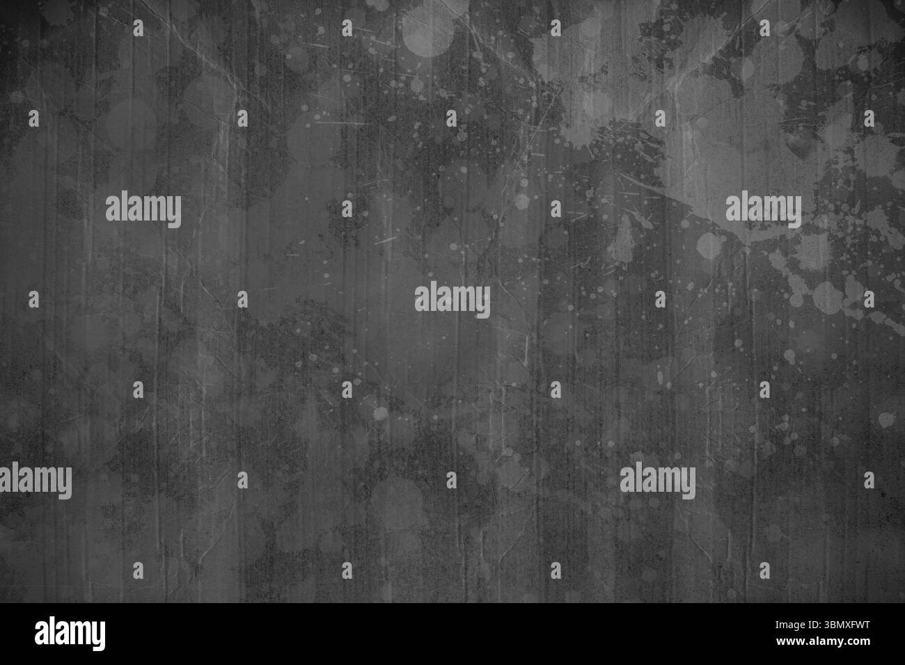 Le mur de béton texturé est montré dans un design plat, avec des textures grunge et des éclaboussures de peinture Banque D'Images Le mur de béton texturé est montré dans un design plat, avec des textures grunge et des éclaboussures de peinture Banque D'Images