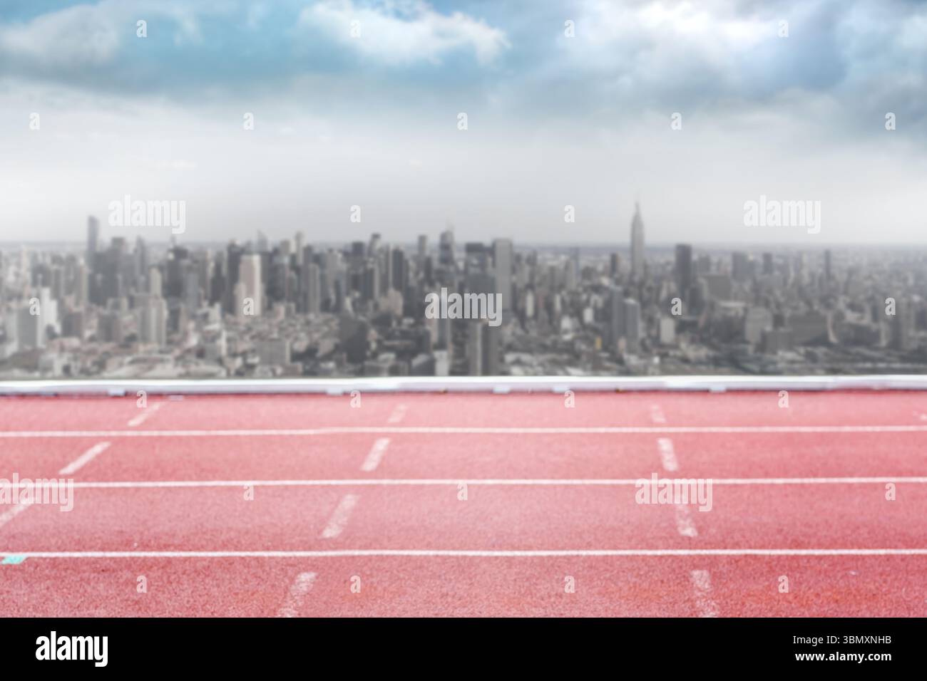 Image composite de l'hippodrome en ville Banque D'Images