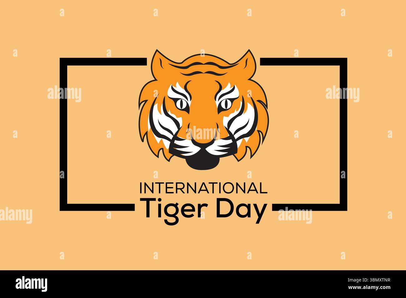 Vecteur de Journée mondiale du tigre mettant en vedette un tigre majestueux. Idéal pour la conservation de la faune, la sensibilisation aux espèces menacées, les campagnes de protection de l'environnement. Illustration de Vecteur Vecteur de Journée mondiale du tigre mettant en vedette un tigre majestueux. Idéal pour la conservation de la faune, la sensibilisation aux espèces menacées, les campagnes de protection de l'environnement. Illustration de Vecteur