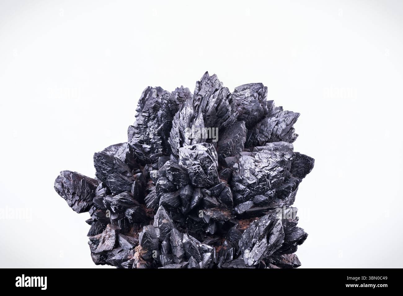 Descloizite. Spécimen de Berg Aukas, Namibie. fond de texture de détail de photographie macro. gros plan cristal minéral non poli semi-précieux Banque D'Images