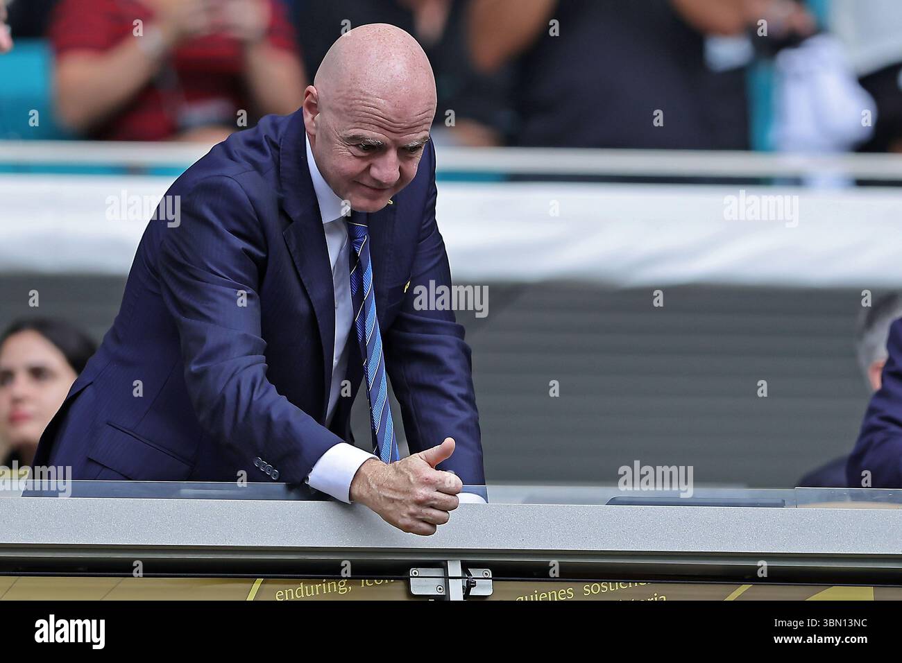 Miami, États-Unis. 29 juin 2025. Stade Hard Rock Gianni Infantino, président de la FIFA, lors du match opposant le Flamengo au Bayern Munich, pour la manche 16 de la Coupe du monde des clubs de la FIFA 2025, au stade Hard Rock ce dimanche 29. 30761 (Heuler Andrey/SPP) crédit : SPP Sport Press photo. /Alamy Live News Banque D'Images