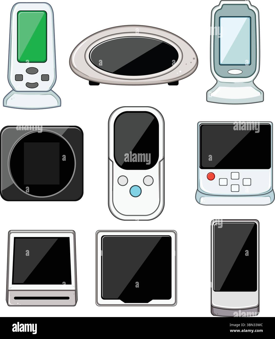 illustration vectorielle de dessin animé du moniteur de qualité de l'air Illustration de Vecteur