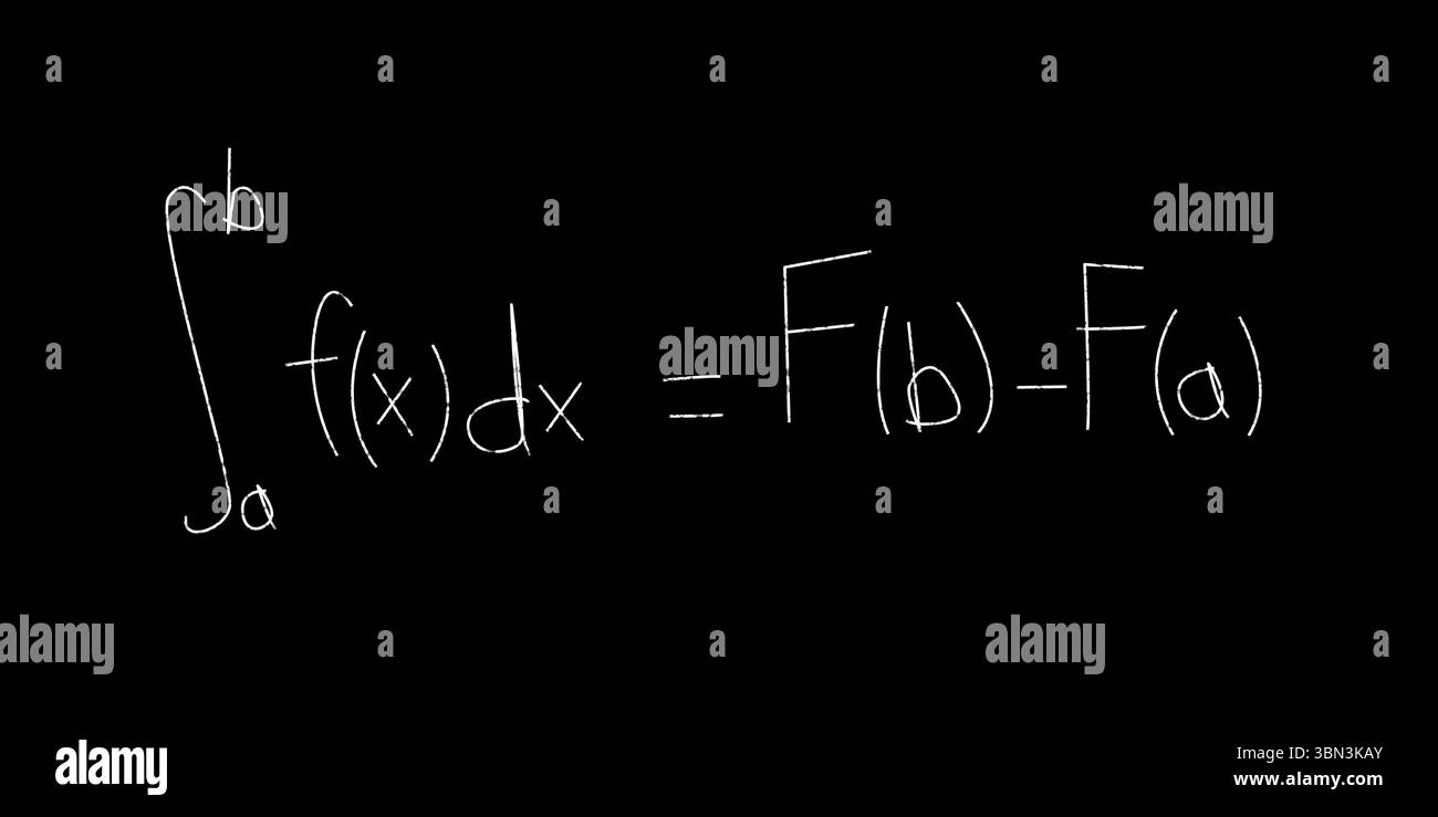 Gros plan de l'équation dérivée Banque D'Images