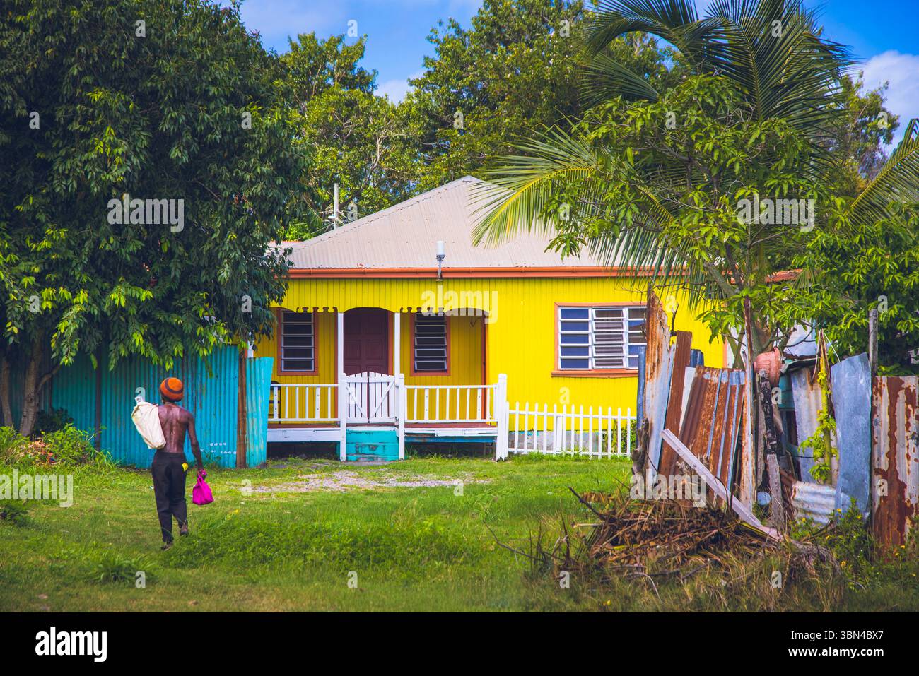 Antigua-et-Barbuda, Antilles, île d'Antigua. St John's. Banque D'Images