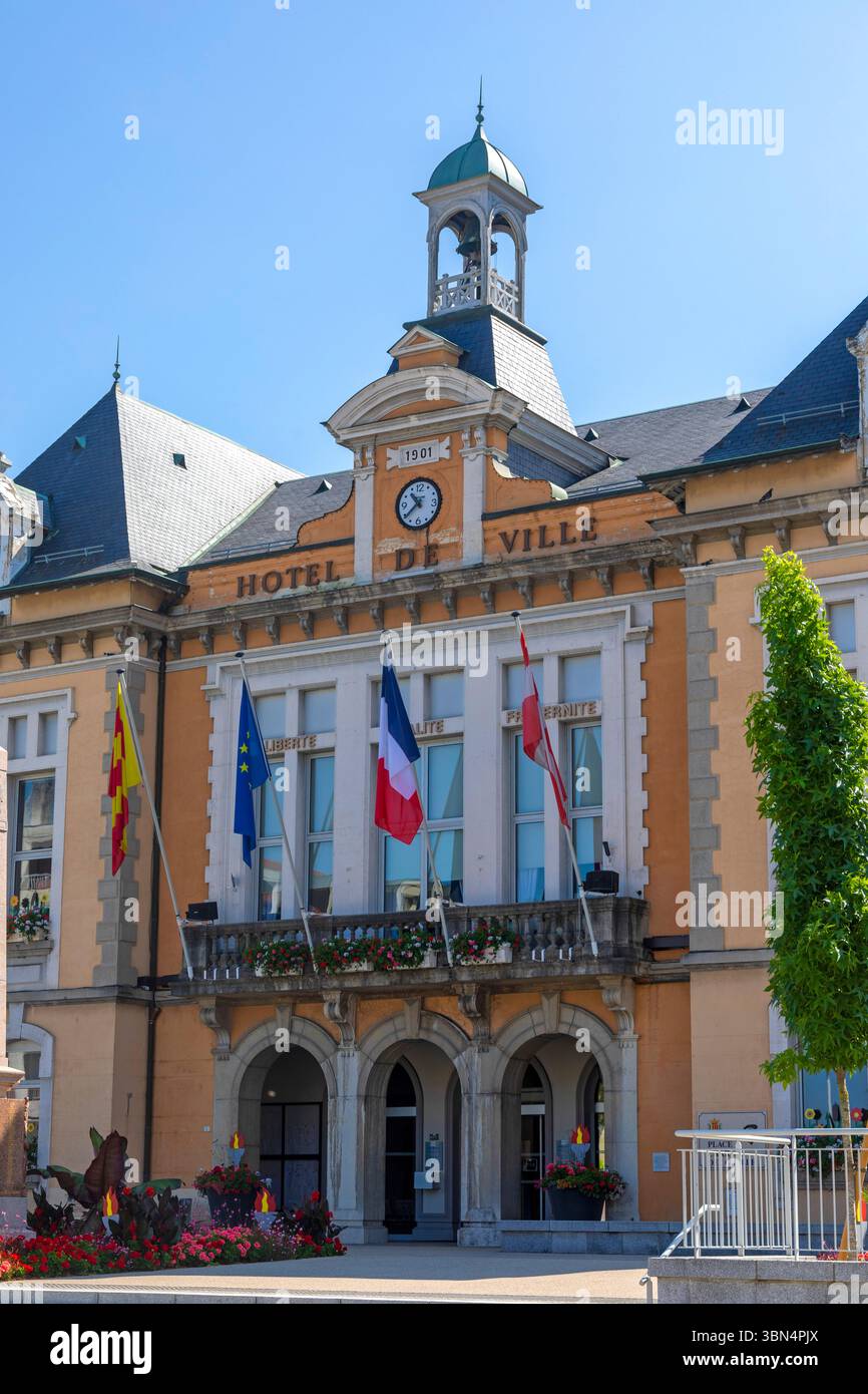 France, Auvergne région Rhône-Alpes, haute-Savoie, Cluses. Hôtel de ville Banque D'Images