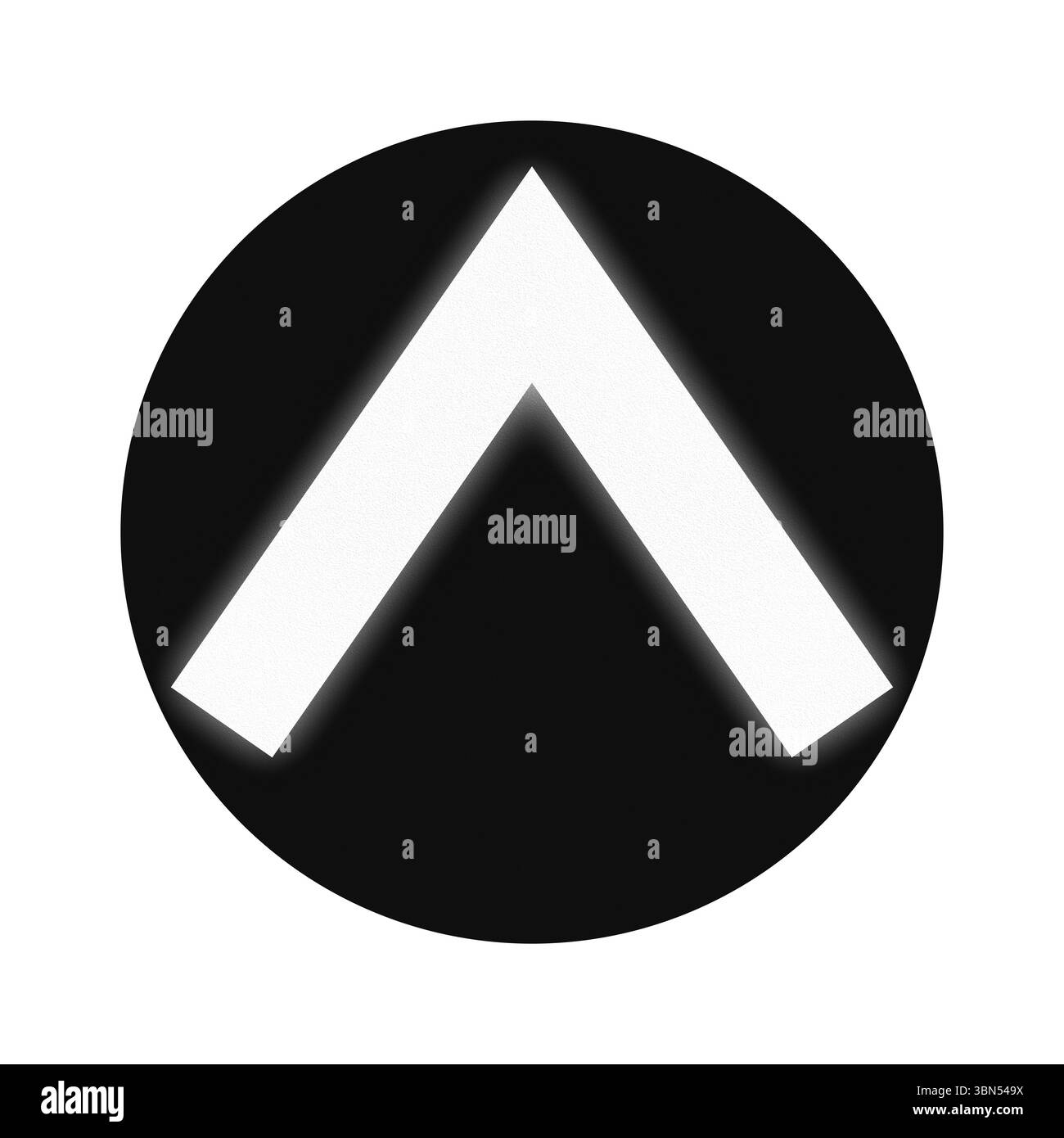 Signal de commutation pour les tramways en Allemagne - le support de commutation est droit pour max 15 kmh - version blanche. Banque D'Images