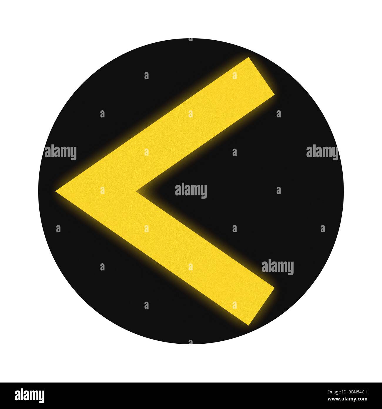 Signal d'interrupteur pour les tramways en Allemagne - le support d'interrupteur est à gauche pour max 15 km/h - version jaune. Banque D'Images
