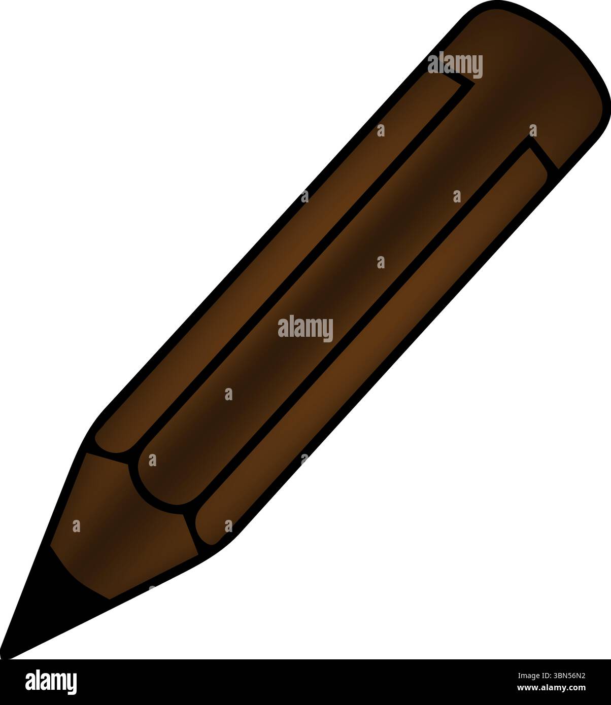 Illustration clipart crayon marron Illustration de Vecteur