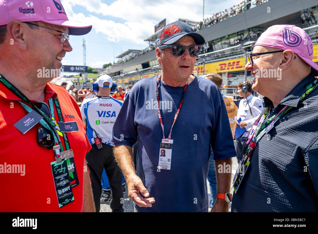 Spielberg, Autriche, 29 juin 2025, Gerhard Berger, ancien pilote participant à la journée du Grand Prix d'Autriche 2025, qui se déroule à Spielberg, en Autriche. Crédit : Michael Potts/Alamy Live News Banque D'Images
