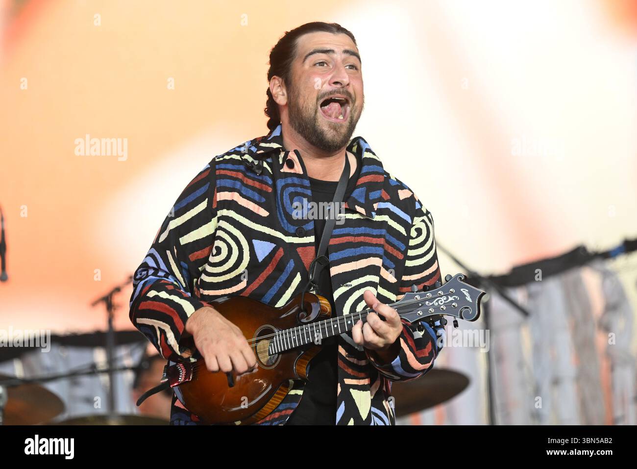 Somerset, Royaume-Uni. 29 juin 2025. Noah Kahan se produit au Glastonbury Festival à Worthy Farm dans le Somerset. Le crédit photo devrait se lire comme suit : Matt Crossick/Empics/Alamy Live News Banque D'Images