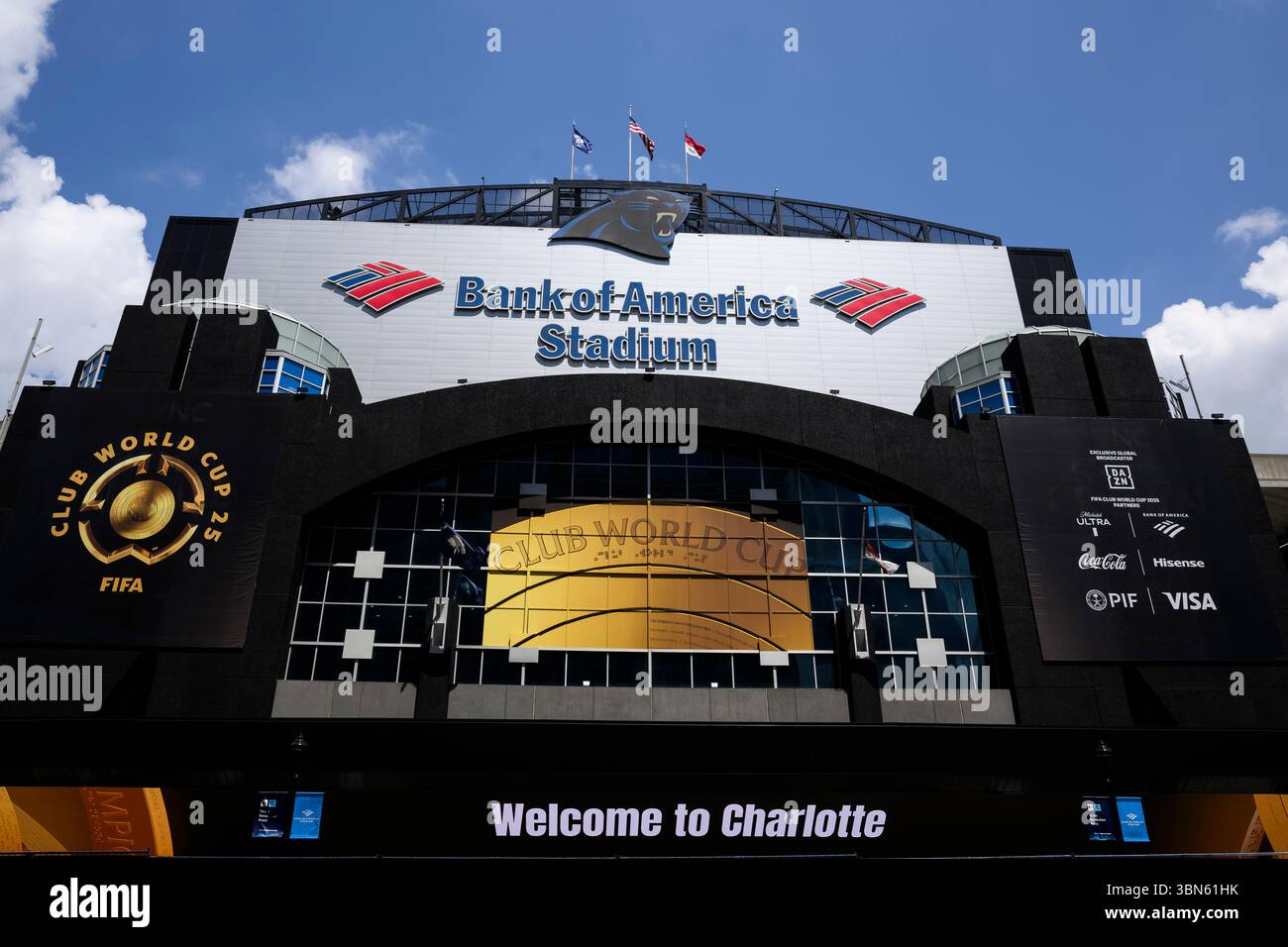Une vue d'ensemble montre le stade Bank of America avant la manche de la Coupe du monde des clubs de la FIFA du 16e match de football entre le FC Internazionale et le Fluminense FC. Banque D'Images