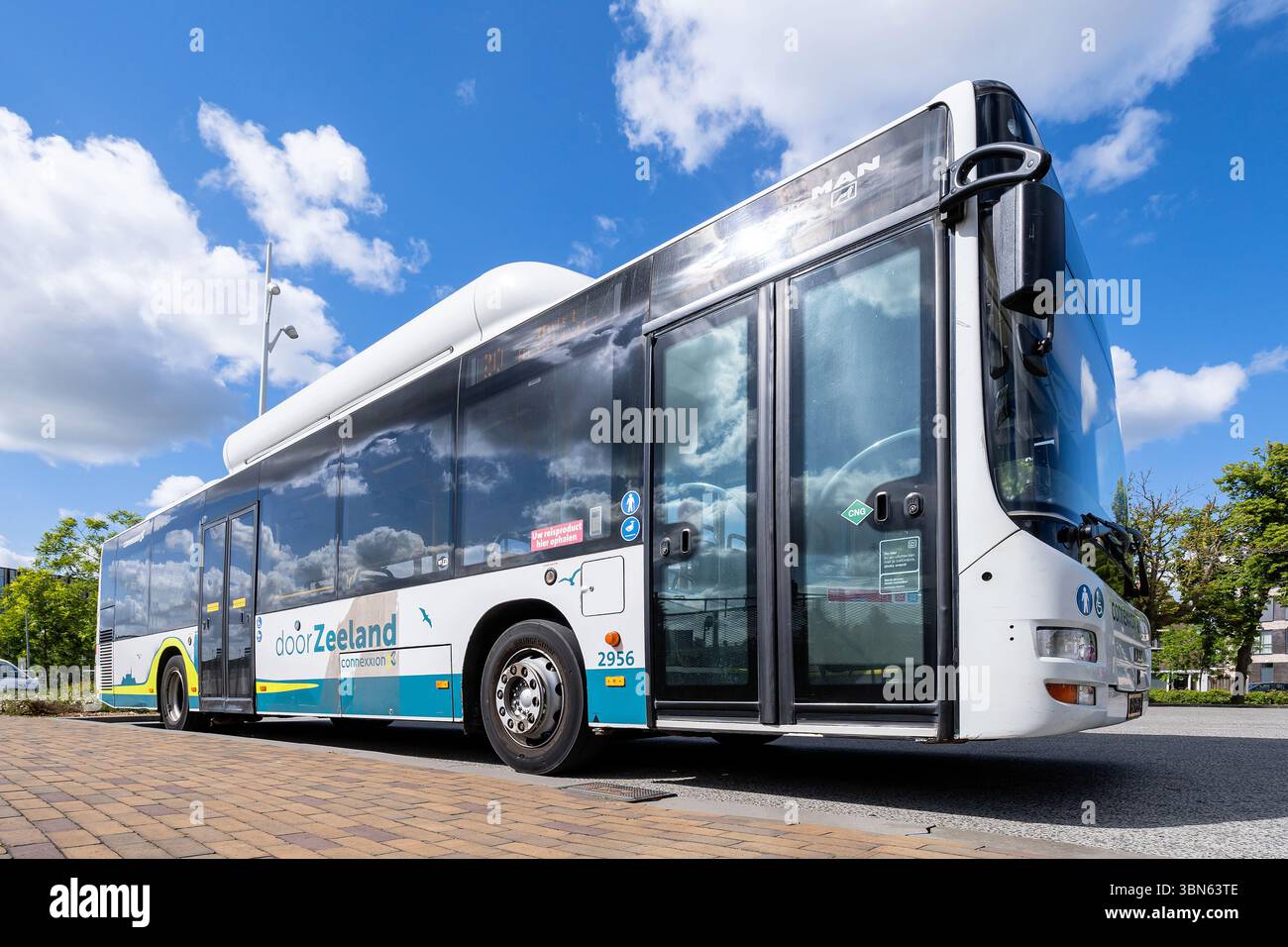 Connexxion Door Zeeland MAN Lion’s City bus à la gare Goes Banque D'Images
