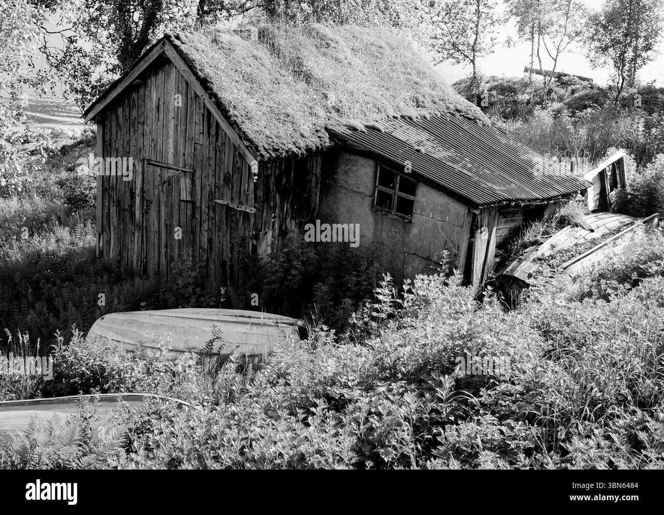 Ancien hangar à bateaux Banque D'Images