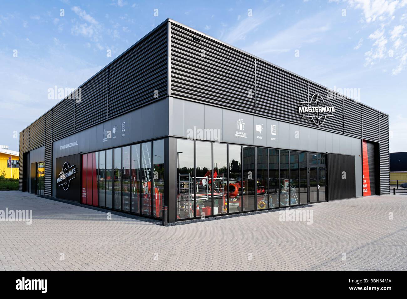 Magasin de gros technique Mastermate à Middelburg, pays-Bas Banque D'Images