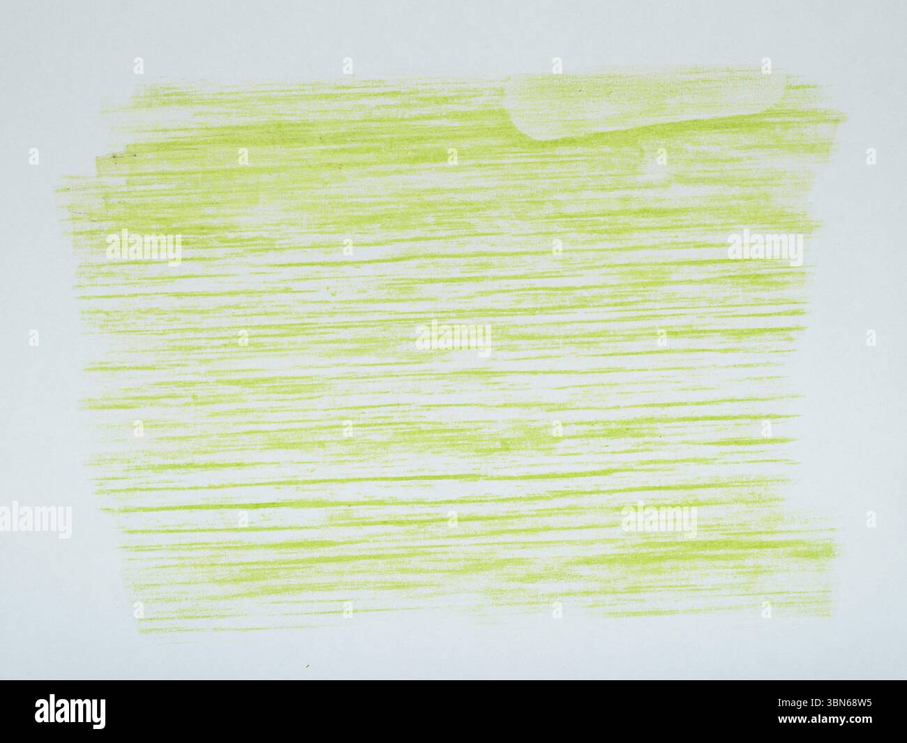 Traits horizontaux de pastel vert clair sur un fond blanc. Banque D'Images