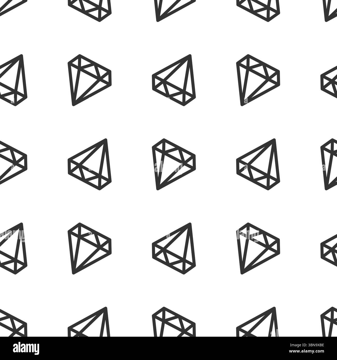 motif sans couture à rayures en losange noir Illustration de Vecteur