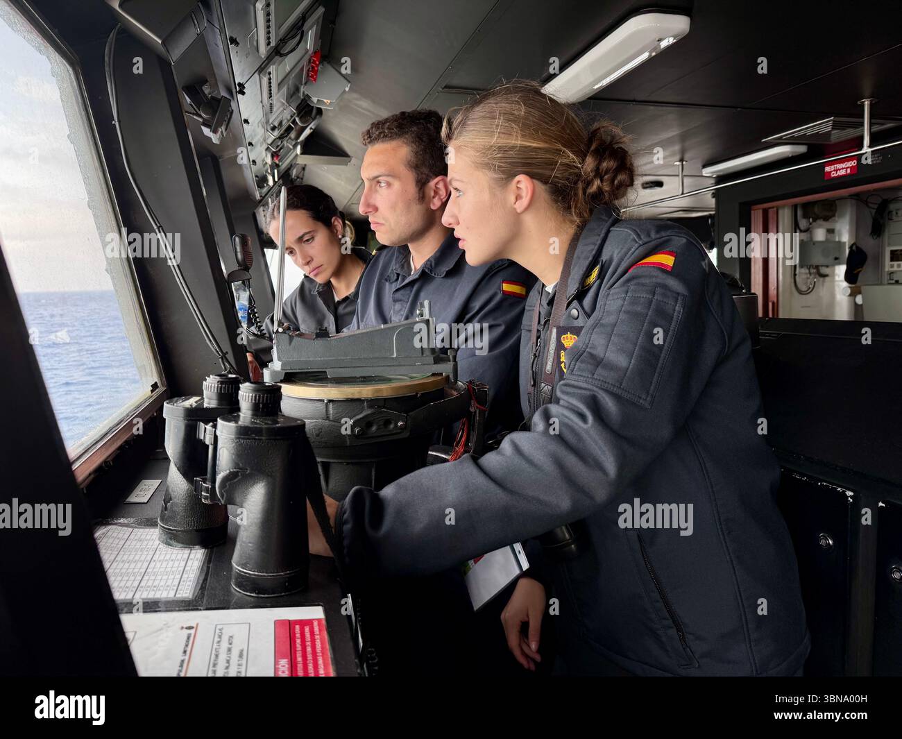 Espagne. 1er juillet 2025. La princesse héritière Leonor à bord du Ã”Blas de LezoÃ fragata (crédit image : © Jack Abuin/ZUMA Press Wire) USAGE ÉDITORIAL SEULEMENT ! Non destiné à UN USAGE commercial ! Banque D'Images
