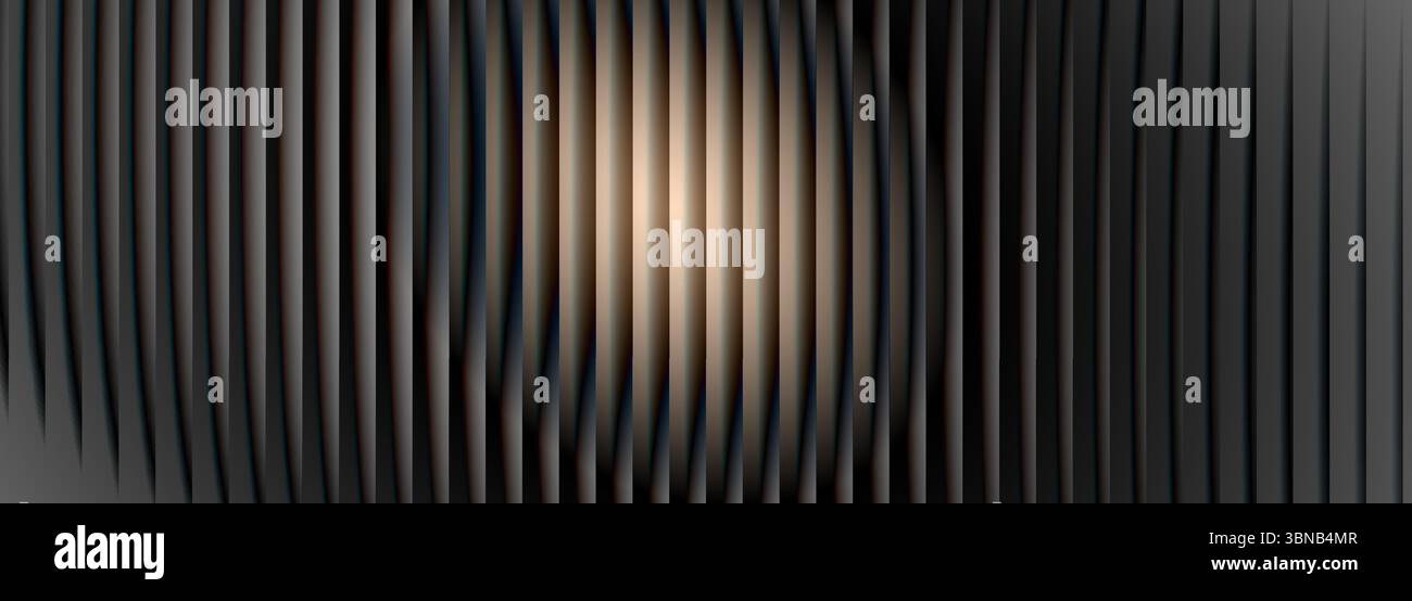 Fond abstrait large géométrique sombre avec effet nervuré et dégradé de cercle. Conception de bannière large d'illustration vectorielle Illustration de Vecteur