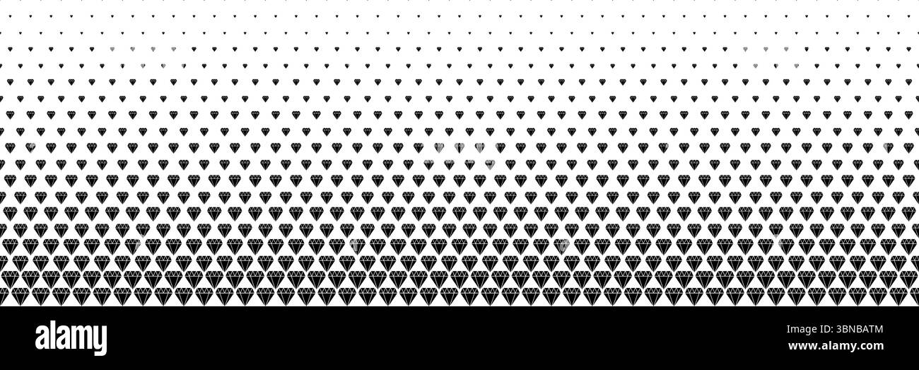 demi-teinte horizontale de la conception de diamant noir pour le motif et l'arrière-plan. Illustration de Vecteur