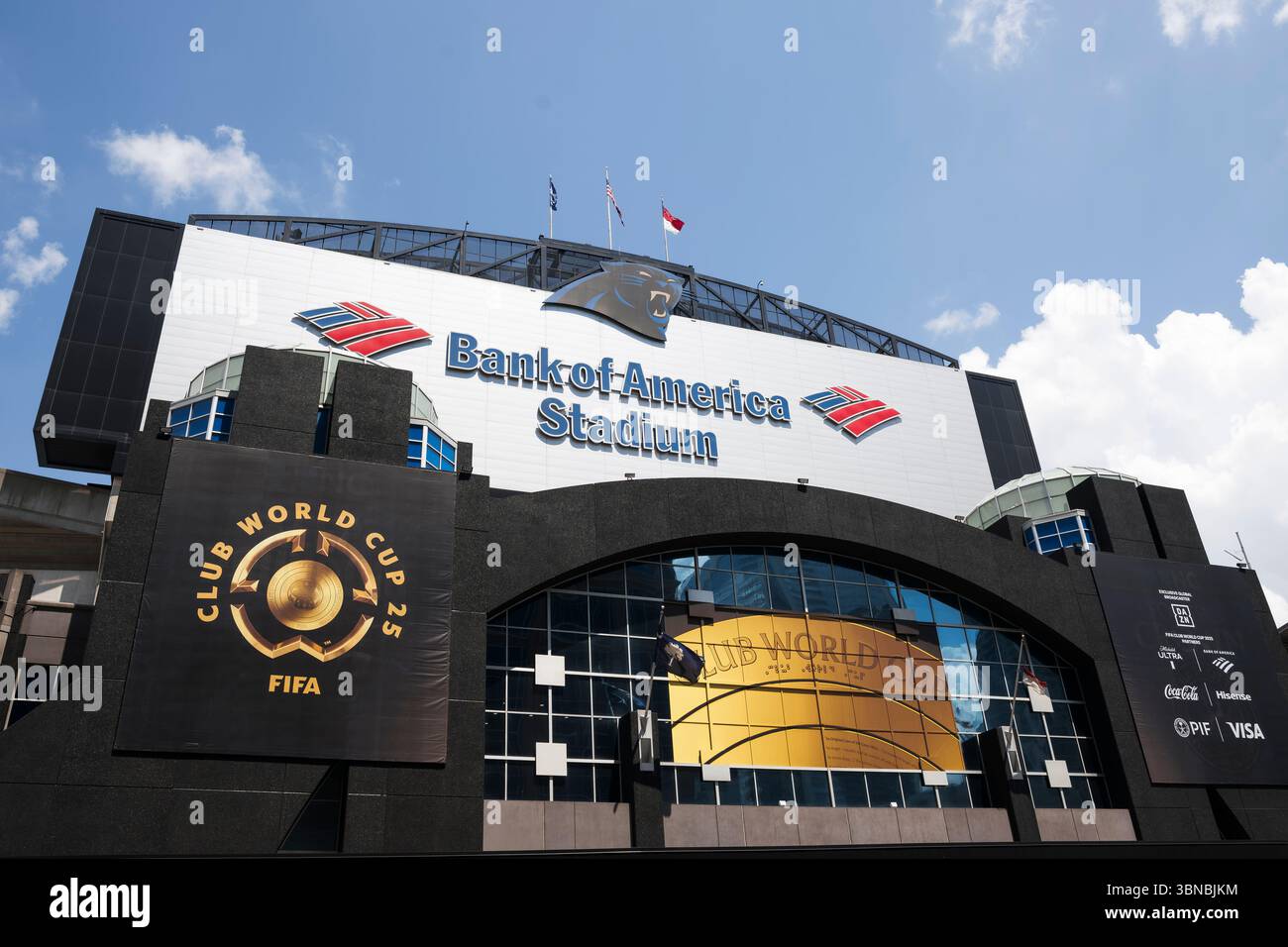 Une vue d'ensemble montre le stade Bank of America avant la manche de la Coupe du monde des clubs de la FIFA du 16e match de football entre le FC Internazionale et le Fluminense FC. Banque D'Images