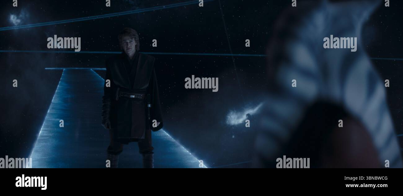 Ahsoka (2023) Ahsoka Tano (Rosario Dawson) Anakin Skywalker (Hayden Christensen) *film - usage éditorial seulement* Voir instructions spéciales. CAP/TF Banque D'Images