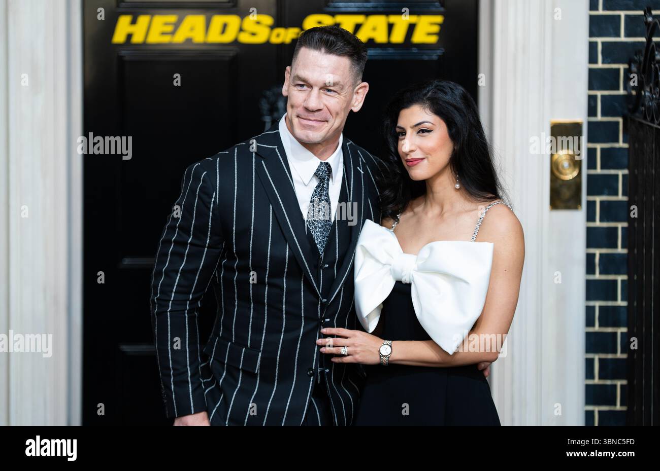 LONDRES, ANGLETERRE - 01 JUILLET : John Cena (l) et Shay Shariatzadeh assistent à la projection spéciale britannique pour les chefs d'État au BFI Southbank le 1er juillet 2025 à Londres, Angleterre. (Photo de Lounis Tiar) crédit : lounisPhotography/Alamy Live News Banque D'Images