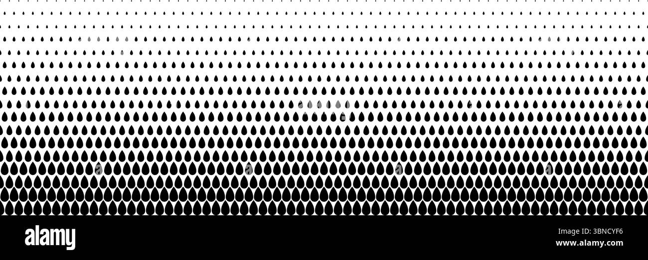 demi-teinte noire horizontale de la conception de la rosée pour le motif et l'arrière-plan. Illustration de Vecteur