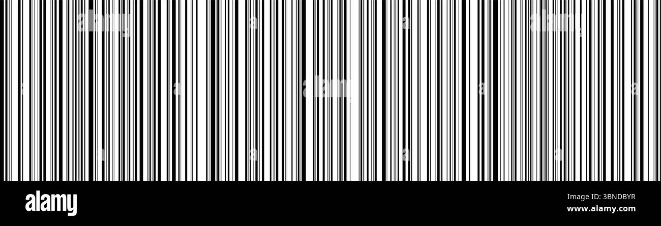 code à barres noir horizontal sur blanc pour motif, arrière-plan et conception, illustration vectorielle. Illustration de Vecteur