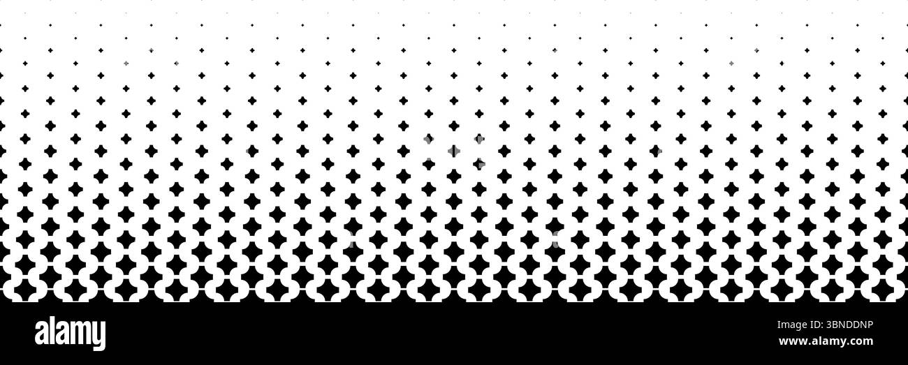 demi-teinte horizontale de noir incurvé plus et conception croisée pour le motif et l'arrière-plan. Illustration de Vecteur