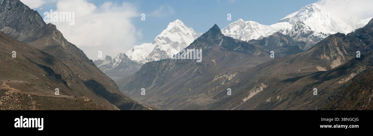 Route vers le Nangpa-la, Tibet Banque D'Images